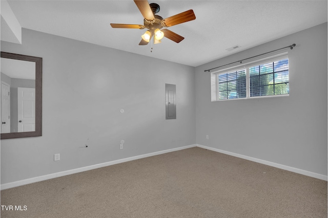 46 Taylor Ridge Ct, Johnson City, TN 37601 - carpeted spare room featuring a ceiling fan and electric panel