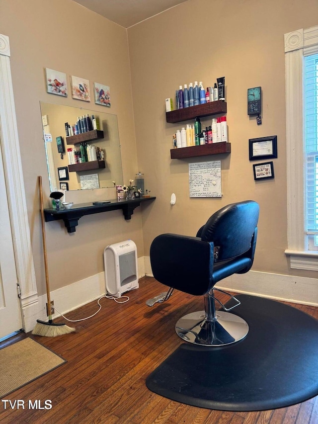 402 E Unaka Ave, Johnson City, TN 37601 - office with wood finished floors and plenty of natural light