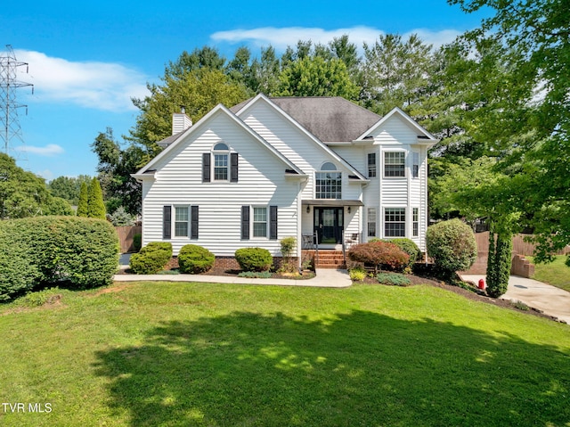 504 Amelia Ct, Blountville, TN 37617 - traditional-style home with a chimney