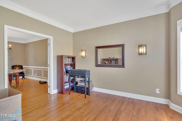 504 Amelia Ct, Blountville, TN 37617 - home office featuring light wood finished floors and crown molding
