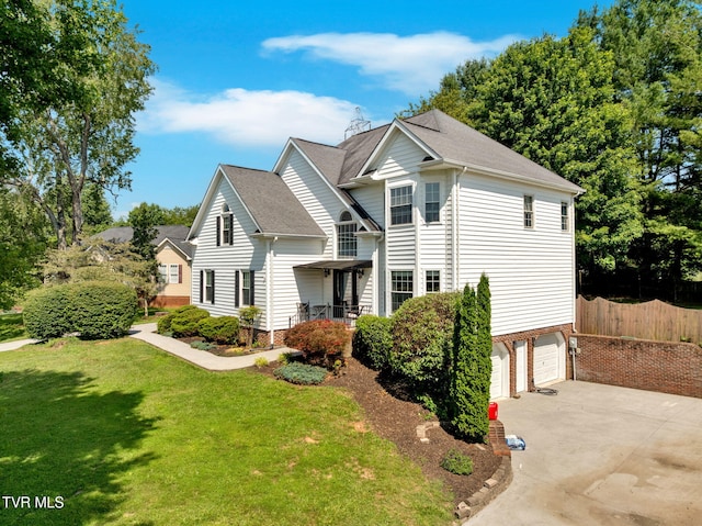 504 Amelia Ct, Blountville, TN 37617 - traditional home with concrete driveway, an attached garage, and roof with shingles