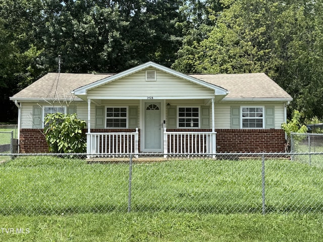 3126 Blackburn Ave, Kingsport, TN 37660 - view of front facade featuring brick siding, a shingled roof, and covered porch