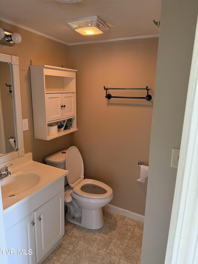 3126 Blackburn Ave, Kingsport, TN 37660 - bathroom featuring vanity and crown molding
