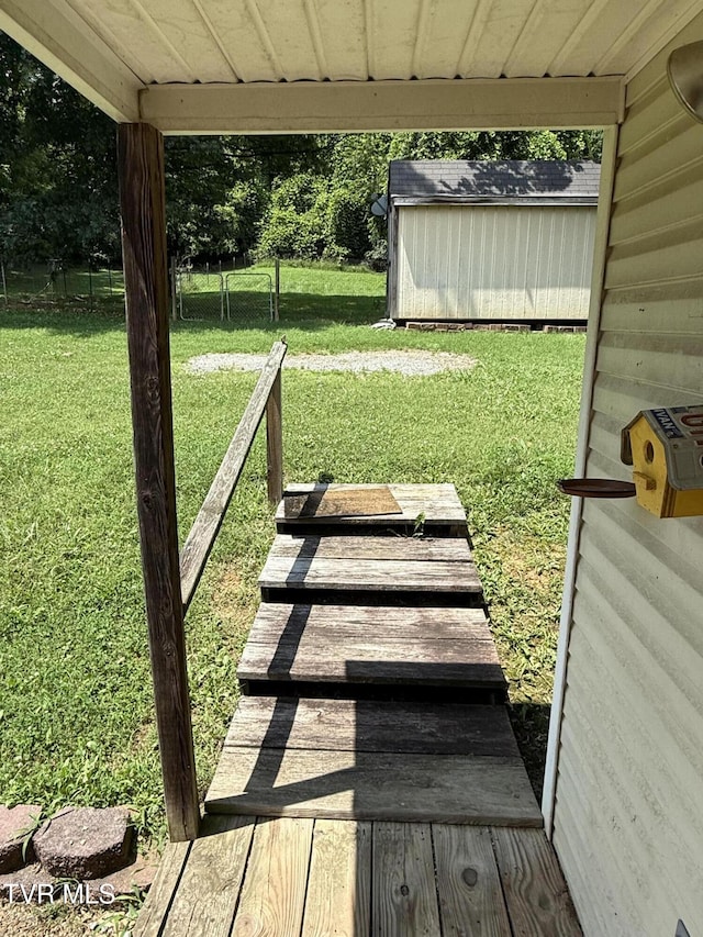 3126 Blackburn Ave, Kingsport, TN 37660 - view of green lawn featuring a shed