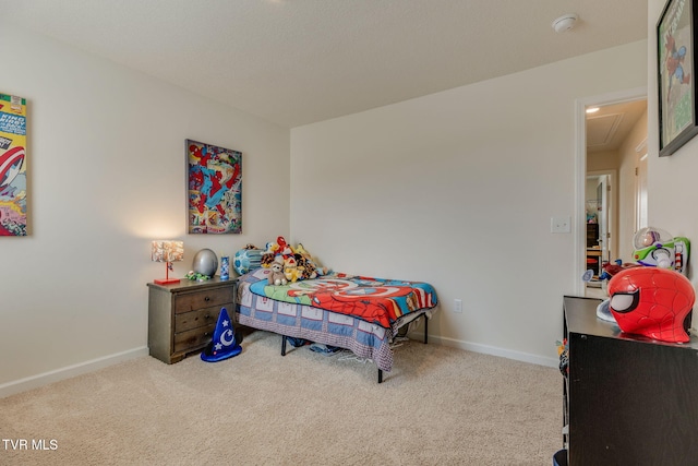 1233 Stamp Lodge Rd, Kingsport, TN 37660 - carpeted bedroom featuring attic access and baseboards