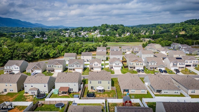 1233 Stamp Lodge Rd, Kingsport, TN 37660 - aerial perspective of suburban area featuring mountains