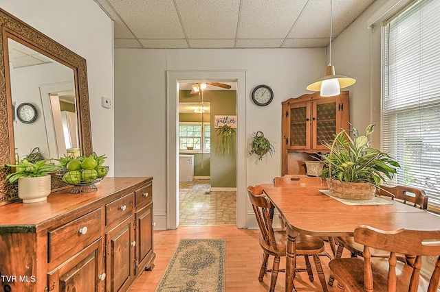 116 Esther St, Bristol, TN 37620 - dining space with a drop ceiling and light wood finished floors