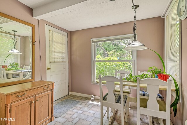116 Esther St, Bristol, TN 37620 - dining space featuring baseboards and light stone finish floors