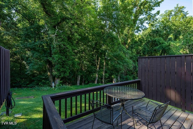 780 Hamilton Rd Unit E6, Blountville, TN 37617 - deck featuring a yard