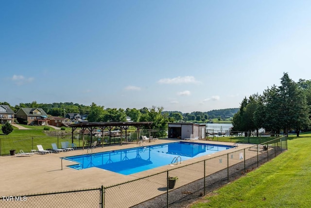 780 Hamilton Rd Unit E6, Blountville, TN 37617 - community pool with a storage shed and a patio area