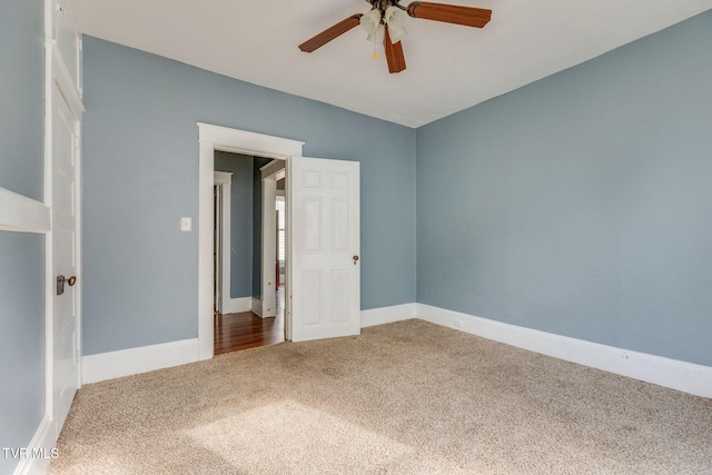1234 E Center St, Kingsport, TN 37660 - unfurnished bedroom featuring carpet flooring and ceiling fan