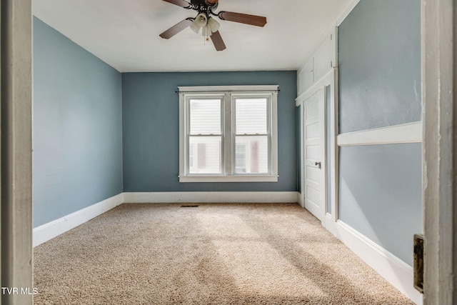 1234 E Center St, Kingsport, TN 37660 - carpeted spare room featuring a ceiling fan and baseboards
