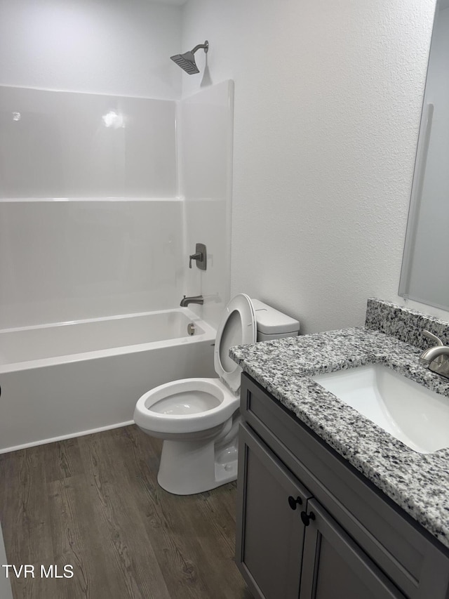 5920 Snapps Ferry Rd, Afton, TN 37616 - full bath featuring vanity, wood finished floors, and washtub / shower combination