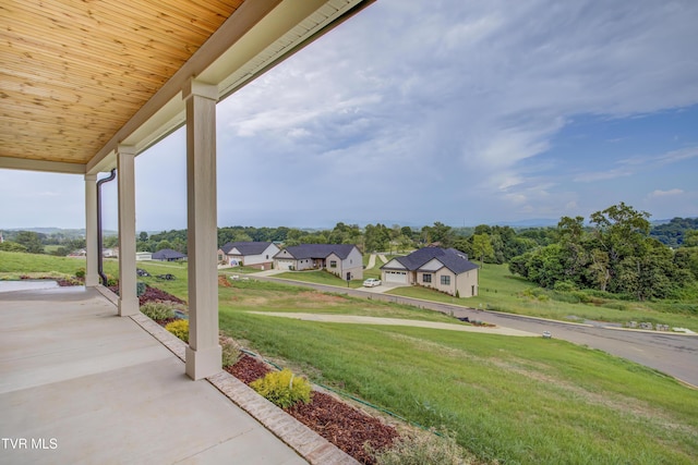 77 Sunset Rd, Johnson City, TN 37615 - view of patio / terrace with a residential view
