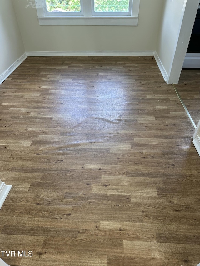 613 Spruce St, Johnson City, TN 37601 - detailed view of wood finished floors and baseboards