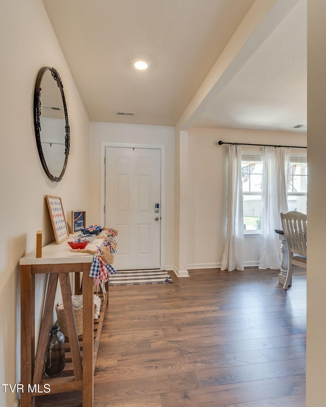 1244 Stamp Lodge Rd, Kingsport, TN 37660 - entrance foyer with baseboards and wood finished floors