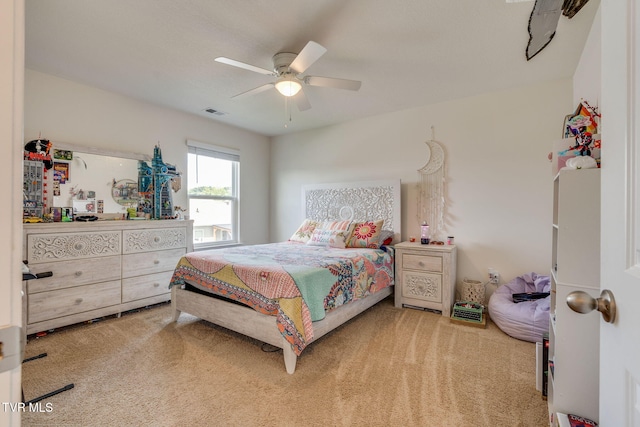 1244 Stamp Lodge Rd, Kingsport, TN 37660 - bedroom featuring carpet floors and ceiling fan