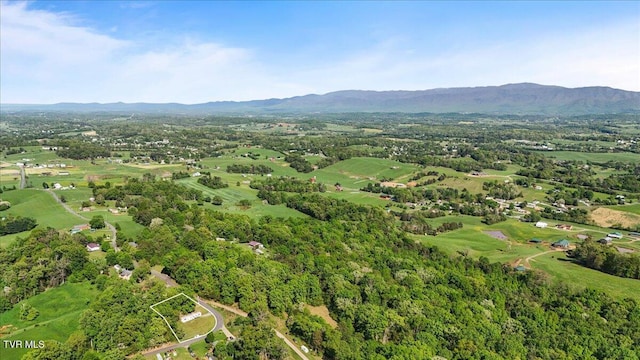 920 Parton Loop, Greeneville, TN 37743 - aerial view of property and surrounding area featuring mountains and property boundaries highlighted