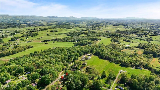 920 Parton Loop, Greeneville, TN 37743 - aerial view of property's location with a mountain backdrop