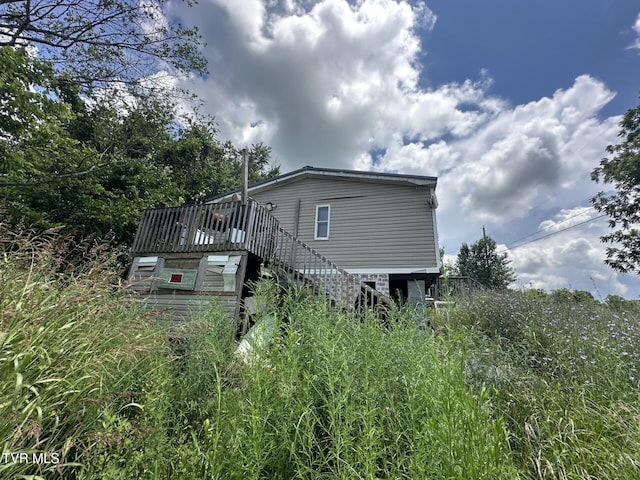 120 Hensley Loop, Jonesborough, TN 37659 - view of home's exterior featuring stairway and a deck