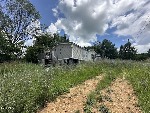120 Hensley Loop, Jonesborough, TN 37659 - view of side of property featuring a deck and stairs