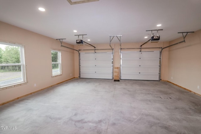 1976 Hartford Rd, Cosby, TN 37722 - garage featuring a garage door opener and recessed lighting