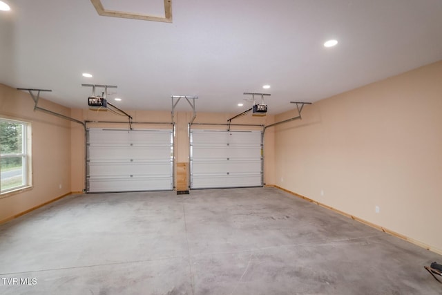 1976 Hartford Rd, Cosby, TN 37722 - garage with a garage door opener and recessed lighting