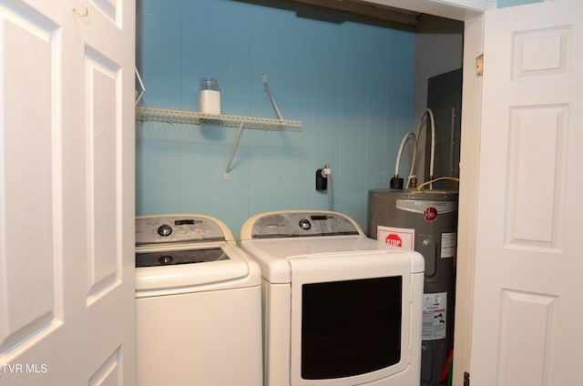 2165 Steadman St, Kingsport, TN 37664 - washroom with water heater and separate washer and dryer