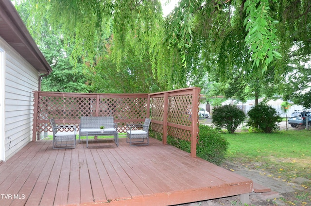 2165 Steadman St, Kingsport, TN 37664 - wooden terrace featuring a lawn