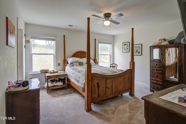 5402 Wildlife Cir, Piney Flats, TN 37686 - carpeted bedroom featuring ceiling fan