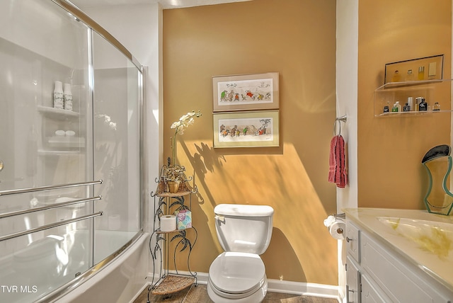 4700 Weaver Pike, Bluff City, TN 37618 - full bath with vanity and shower / bath combination with glass door