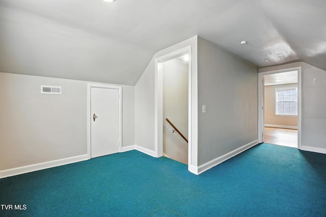 1340 Wateree St, Kingsport, TN 37660 - additional living space featuring vaulted ceiling and carpet flooring