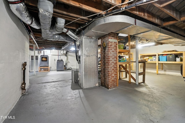 1340 Wateree St, Kingsport, TN 37660 - unfinished below grade area featuring heating unit