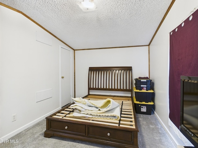 109 Wampler St, Kingsport, TN 37665 - bedroom with a textured ceiling, carpet, and crown molding