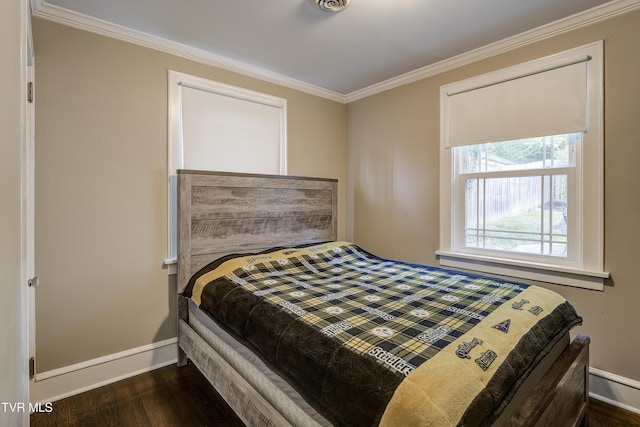 3277 Ashley St, Kingsport, TN 37664 - bedroom with dark wood finished floors and ornamental molding