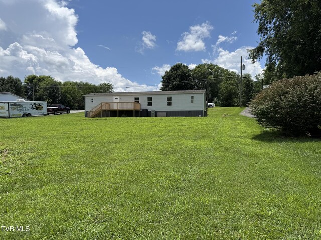 118 Clover, Jonesborough, TN 37659 - back of house with a lawn