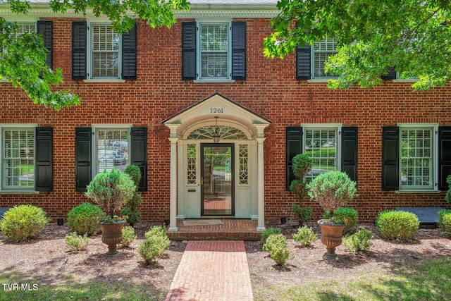 1261 Watauga St, Kingsport, TN 37660 - property entrance featuring brick siding