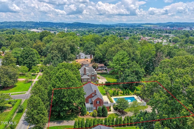 1261 Watauga St, Kingsport, TN 37660 - aerial view of property's location with property boundaries highlighted