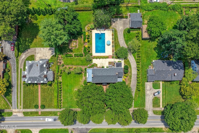 1261 Watauga St, Kingsport, TN 37660 - bird's eye view of a pool area