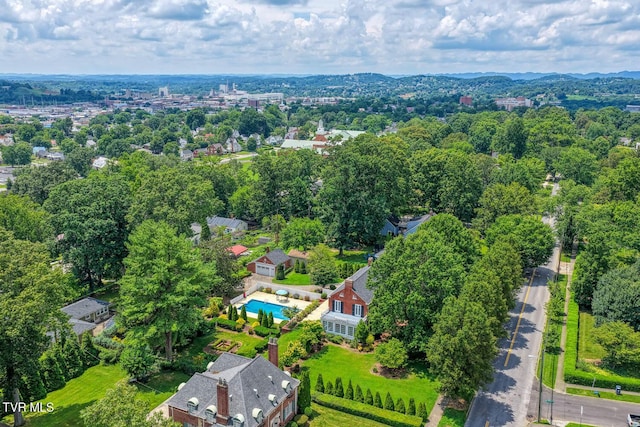 1261 Watauga St, Kingsport, TN 37660 - bird's eye view of a pool area