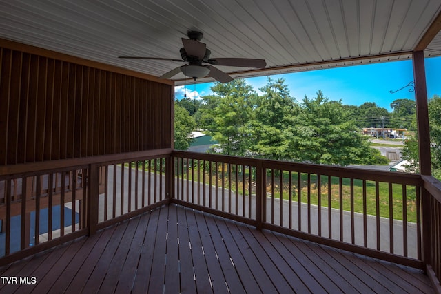 1900 Knob Creek Rd Unit 404, Johnson City, TN 37604 - deck with ceiling fan