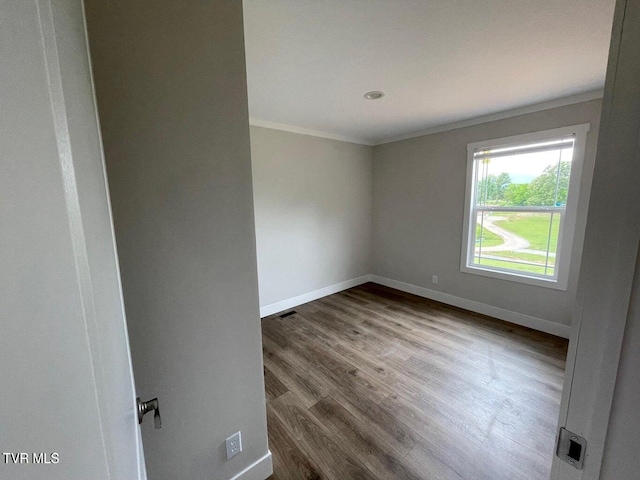1819 Siesta Dr, Newport, TN 37821 - unfurnished room featuring ornamental molding and wood finished floors