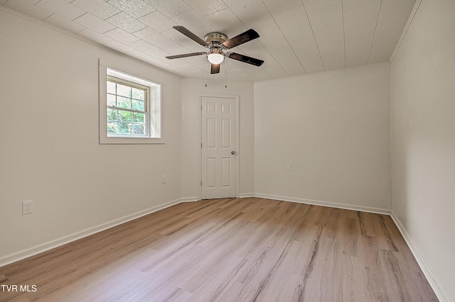 4970 Old Stage Rd, Chuckey, TN 37641 - empty room featuring light wood-type flooring and ceiling fan