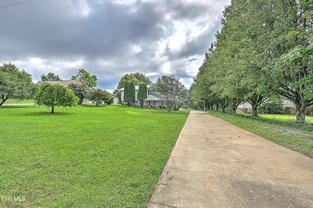 4970 Old Stage Rd, Chuckey, TN 37641 - view of home's community featuring a lawn, concrete driveway, and a carport