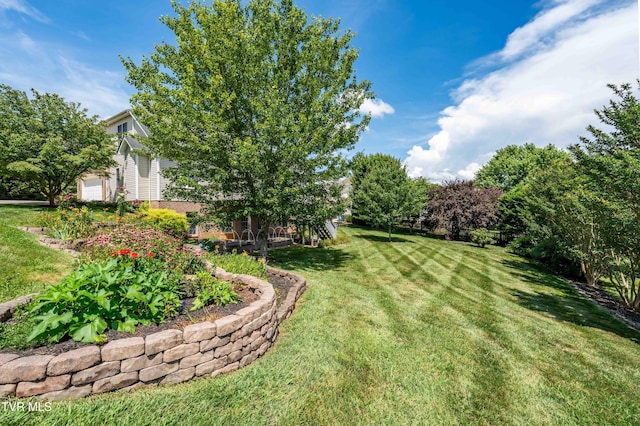 2003 Hackberry Dr, Jonesborough, TN 37659 - view of green lawn with a garage
