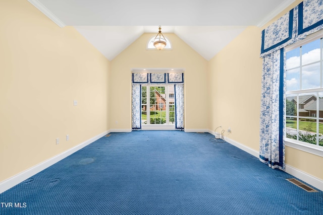 2003 Hackberry Dr, Jonesborough, TN 37659 - carpeted empty room featuring healthy amount of natural light and vaulted ceiling