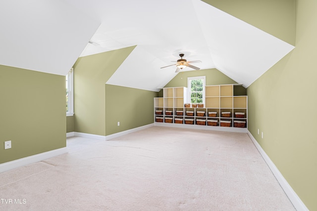 2003 Hackberry Dr, Jonesborough, TN 37659 - additional living space with lofted ceiling, carpet flooring, and ceiling fan