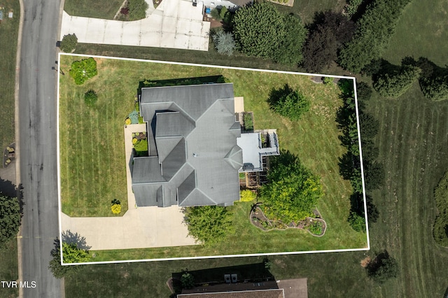 2003 Hackberry Dr, Jonesborough, TN 37659 - aerial view of property and surrounding area with property parcel outlined