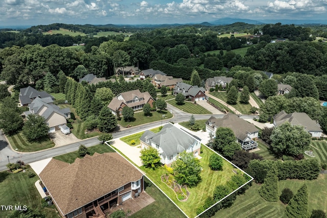 2003 Hackberry Dr, Jonesborough, TN 37659 - aerial perspective of suburban area featuring property parcel outlined