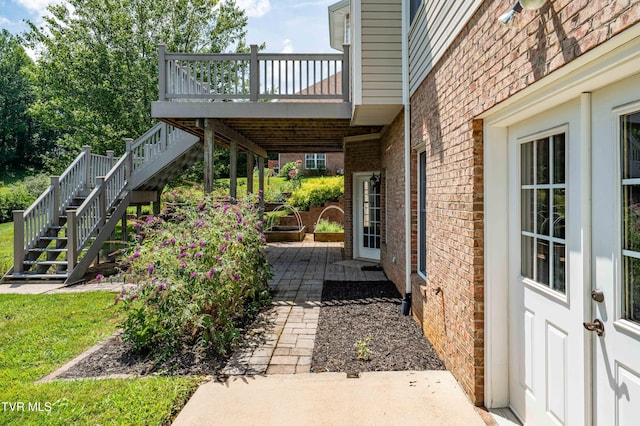 2003 Hackberry Dr, Jonesborough, TN 37659 - view of patio featuring stairs and a wooden deck